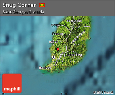 Satellite Map of Snug Corner
