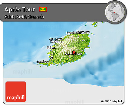 Physical Panoramic Map of Après Tout