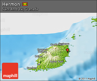 Physical Panoramic Map of Hermon
