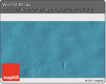Satellite 3D Map of the Area around 12° 11' 54" N, 62° 7' 30" E