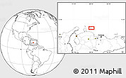 Blank Location Map of Willemstad
