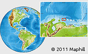 Physical Location Map of Willemstad