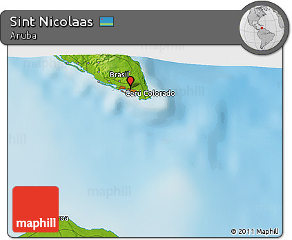 Physical 3D Map of Sint Nicolaas