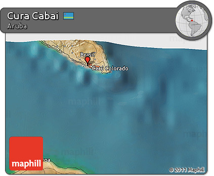 Satellite 3D Map of Cura Cabai