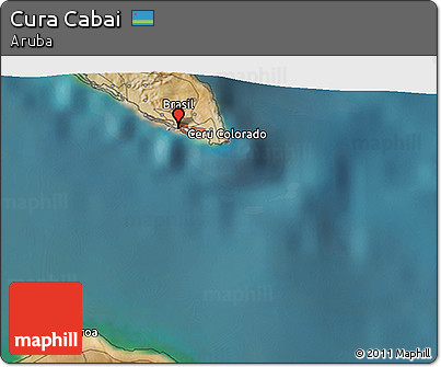 Satellite 3D Map of Cura Cabai