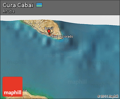 Satellite 3D Map of Cura Cabai