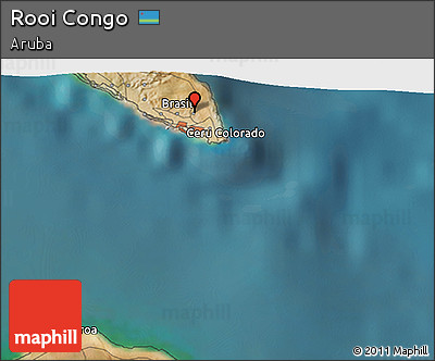 Satellite 3D Map of Rooi Congo