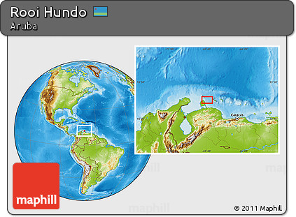 Physical Location Map of Rooi Hundo