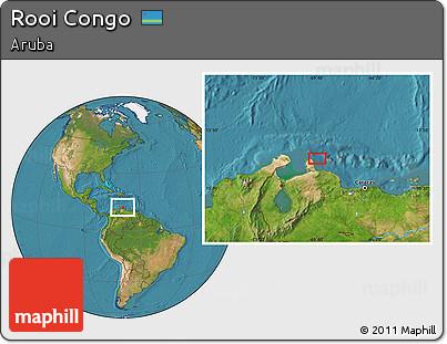 Satellite Location Map of Rooi Congo