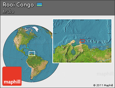 Satellite Location Map of Rooi Congo