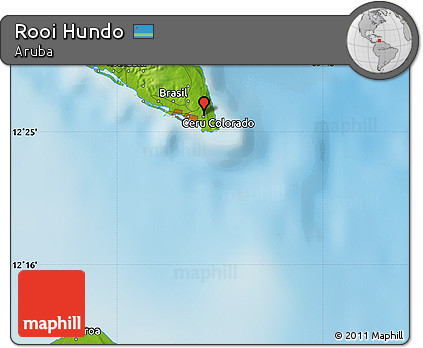 Physical Map of Rooi Hundo