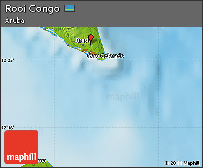 Physical Map of Rooi Congo