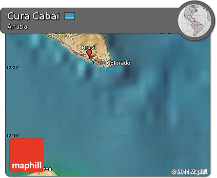 Satellite Map of Cura Cabai
