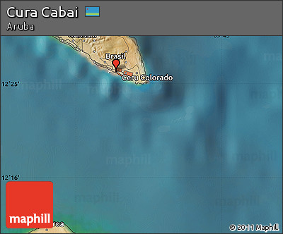 Satellite Map of Cura Cabai