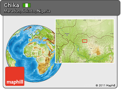 Physical Location Map of Chika