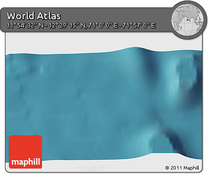 Satellite 3D Map of the Area around 12° 11' 54" N, 71° 28' 29" E