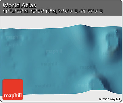 Satellite 3D Map of the Area around 12° 11' 54" N, 71° 28' 29" E