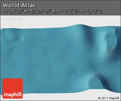 Satellite 3D Map of the Area around 12° 11' 54" N, 71° 28' 29" E