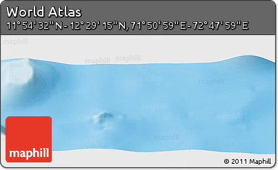 Physical Panoramic Map of the Area around 12° 11' 54" N, 72° 19' 29" E