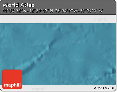 Satellite 3D Map of the Area around 12° 11' 54" N, 76° 25' 30" W