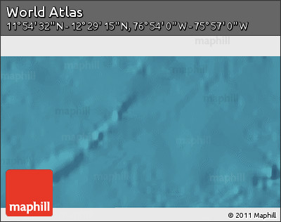 Satellite 3D Map of the Area around 12° 11' 54" N, 76° 25' 30" W