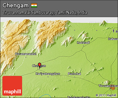 Physical 3D Map of Chengam