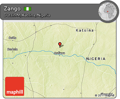 Physical 3D Map of Zango