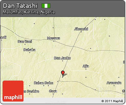 Physical 3D Map of Dan Tatashi
