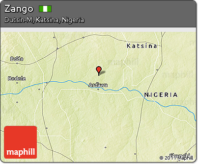 Physical 3D Map of Zango