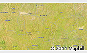 Satellite 3D Map of the area around 12° 11' 54" N, 7° 43' 29" E