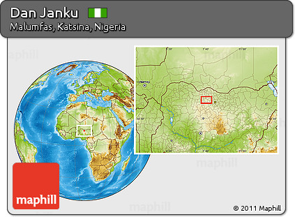 Physical Location Map of Dan Janku