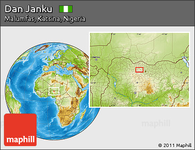 Physical Location Map of Dan Janku