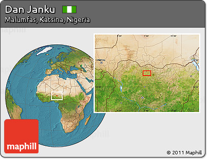 Satellite Location Map of Dan Janku