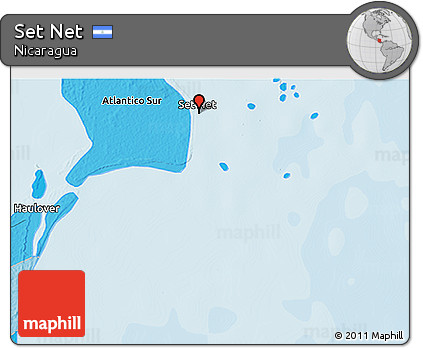 Political 3D Map of Set Net
