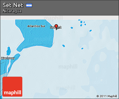 Political 3D Map of Set Net