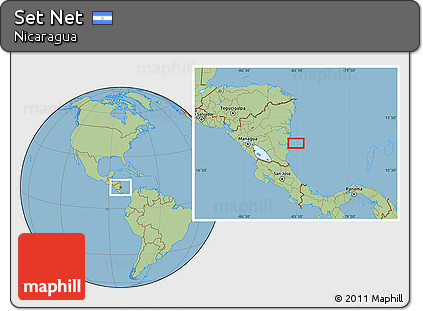 Savanna Style Location Map of Set Net