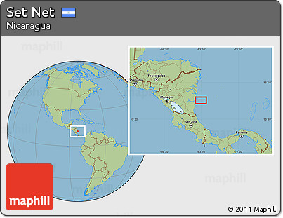 Savanna Style Location Map of Set Net