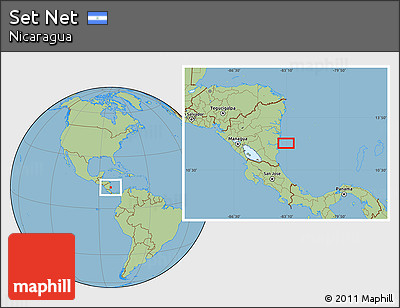 Savanna Style Location Map of Set Net