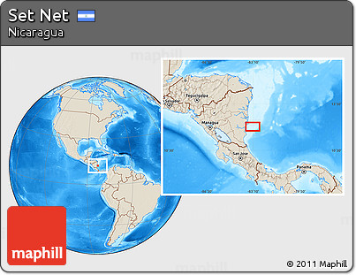Shaded Relief Location Map of Set Net