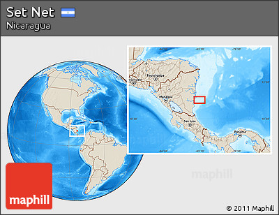 Shaded Relief Location Map of Set Net