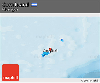 Political Panoramic Map of Corn Island