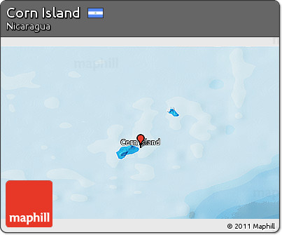 Political Panoramic Map of Corn Island