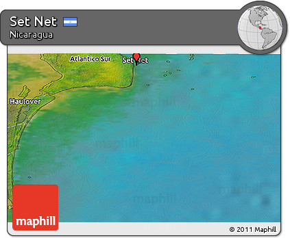 Satellite Panoramic Map of Set Net