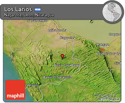 Satellite 3D Map of Los Larios