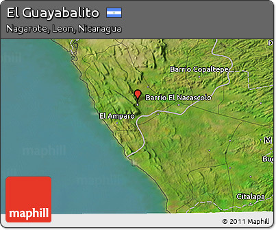 Satellite 3D Map of El Guayabalito