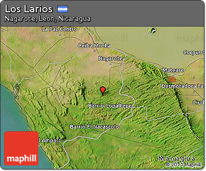 Satellite 3D Map of Los Larios