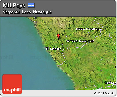 Satellite 3D Map of Mil Pays
