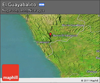 Satellite 3D Map of El Guayabalito