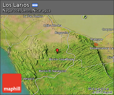 Satellite 3D Map of Los Larios