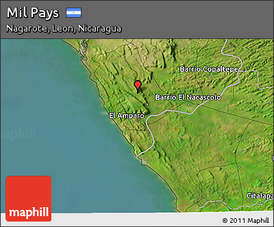 Satellite 3D Map of Mil Pays